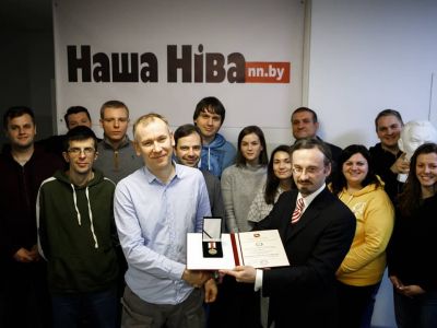 Сотрудники редакции "Нашей нивы". Фото: Страница "Нашей Нивы" в Instagram